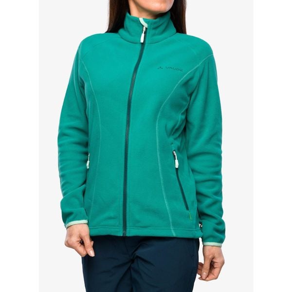Bluza polarowa damska Vaude Rosemoor Fleece Jacket II. Zielone bluzy damskie Vaude, xs, bez wzorów, z polaru, bez kaptura. Za 265.99 zł.