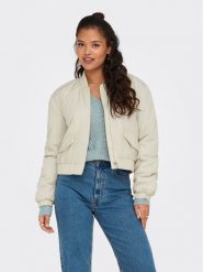 JDY Kurtka bomber Dixie 15317122 Beżowy Regular Fit. Brązowe kurtki damskie JDY, l, bez wzorów, z syntetyku, bez kaptura. Za 129.99 zł.