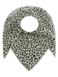 Zwillingsherz Chusta trójkątna w kolorze zielono-czarnym - 200 x 100 cm rozmiar: onesize. Czarne chusty damskie Zwillingsherz, bez wzorów, z bawełny. Za 113.99 zł.