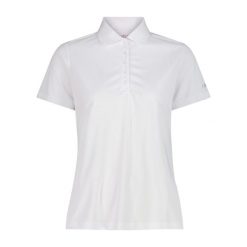 Koszulka damska turystyczna CMP 3T59676. Białe bluzki damskie CMP, s, bez wzorów, sportowe, bez kołnierzyka, bez ramiączek. Za 83.99 zł.