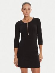 Rinascimento Sukienka koktajlowa CFC0125584003 Czarny Slim Fit. Czarne sukienki damskie Rinascimento, bez wzorów, z syntetyku, wizytowe, bez ramiączek. Za 299.99 zł.