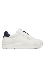 Tommy Hilfiger Sneakersy Low Cut Sneaker T3X9-34359-1355 M Biały. Białe buty sportowe chłopięce Tommy Hilfiger, ze skóry, bez zapięcia. Za 349.99 zł.