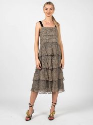 Pinko Sukienka "Preferire" | 1N13D2 Y89X | Preferire | Kobieta | Czarny, Biały, Beżowy. Białe sukienki damskie Pinko, bez wzorów, z tkaniny, bez ramiączek. W wyprzedaży za 389.00 zł.