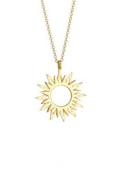 Elli Damski wisiorek Słońce Promienie Astro w srebrze próby 925 Sterling Silver Naszyjniki 1 ct. Szare naszyjniki damskie Elli, srebrne. Za 190.39 zł.