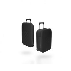 Walizka flex vega, 21", black. Czarne walizki ROLLINK, bez wzorów, z materiału. Za 911.00 zł.