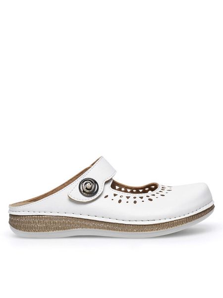 Inblu Klapki MK050100 Biały. Białe klapki damskie Inblu, bez wzorów, z syntetyku, bez obcasa, bez zapięcia. Za 71.99 zł.