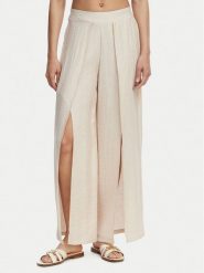 Ysabel Mora Spodnie materiałowe 86272 Beżowy jasny Wide Leg. Brązowe spodnie materiałowe damskie ysabel mora, bez wzorów, z materiału. Za 289.99 zł.