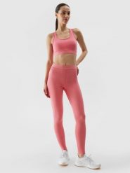 4F Legginsy treningowe z materiału z recyklingu damskie - pomarańczowe XS. Brązowe legginsy damskie 4F, l, bez wzorów, z dzianiny. W wyprzedaży za 69.99 zł.