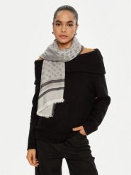Guess Chusta AW5249 VIS03 Szary. Szare chusty damskie Guess, z aplikacjami, z materiału. Za 269.99 zł.