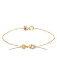 L'Atélier Précieux Pozłacana bransoletka z elementami ozdobnymi rozmiar: onesize. Czerwone bransoletki damskie l'Atelier precieux, pozłacane. Za 165.99 zł.