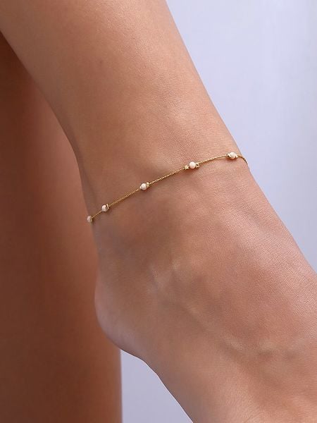 Luja Bijoux Pozłacana bransoletka z kryształami na kostkę rozmiar: onesize. Czerwone bransoletki damskie Luja Bijoux, pozłacane. Za 48.05 zł.