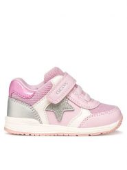 Geox Sneakersy B Rishon Girl B560LA 0BCEW C0514 Różowy. Czerwone buty sportowe dziewczęce Geox, ze skóry, bez zapięcia. Za 209.99 zł.