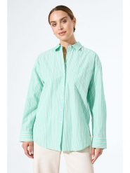 Garcia Koszula w kolorze zielonym rozmiar: L. Zielone koszule damskie Garcia, l, bez wzorów, z bawełny, bez kołnierzyka, bez ramiączek. Za 104.99 zł.