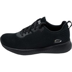 Trampki Skechers Bobs Squad Tough Talk, Czarny, Kobiety. Czarne trampki damskie Skechers, bez wzorów, z gumy, bez zapięcia. Za 269.99 zł.