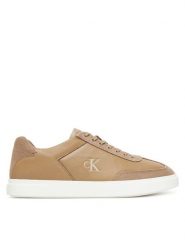 Calvin Klein Sneakersy Low Pro Cups Lth Mix Mg HW0HW02825 Beżowy. Brązowe obuwie sportowe damskie Calvin Klein, ze skóry, bez zapięcia. Za 359.99 zł.