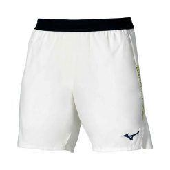 Szorty Mizuno Amplify. Białe spodenki sportowe damskie Mizuno, s, bez wzorów, z materiału, tenisowe. Za 248.50 zł.