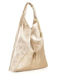 Anna Morellini Skórzany shopper bag "Elvia" w kolorze złotym - 40 x 31 x 2 cm rozmiar: onesize. Żółte shopper bag Anna Morellini, bez wzorów, z materiału, na ramię, bez dodatków. Za 228.92 zł.
