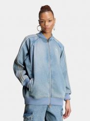 Adidas Kurtka dżinsowa w kolorze błękitnym rozmiar: XXL. Niebieskie kurtki damskie Adidas, xxl, bez wzorów, bez kaptura. Za 244.95 zł.