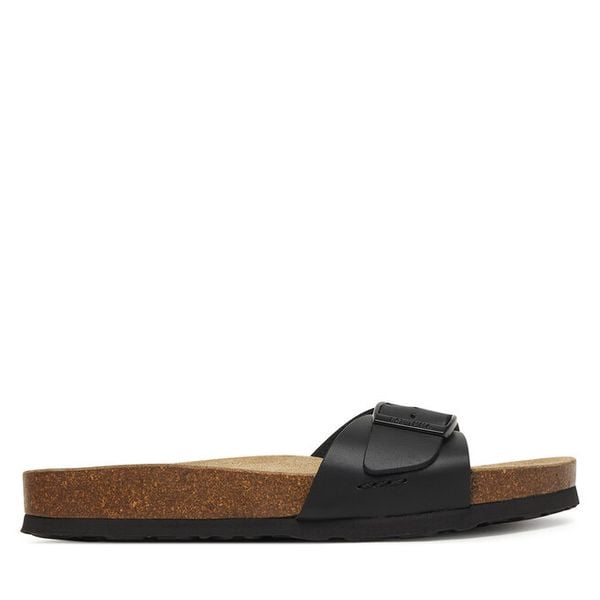 Klapki Josef Seibel. Czarne klapki damskie Josef Seibel, bez wzorów, bez obcasa, bez zapięcia. Za 226.99 zł.