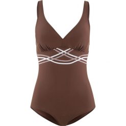 Kostium kąpielowy bonprix brązowy. Brązowe stroje jednoczęściowe bonprix. Za 79.99 zł.