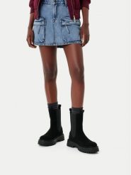 G-Star Raw Sztyblety EO-YASEMIN-70861S Czarny. Czarne botki damskie G-Star, ze skóry, retro, bez obcasa, na płaskiej podeszwie, bez zapięcia. Za 479.99 zł.