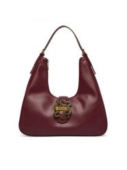 Just Cavalli Torebka Iconic Snakes 81RA4BA4 ZSA89 Czerwony ciemny. Czerwone torebki klasyczne damskie Just Cavalli, ze skóry, bez dodatków. Za 794.99 zł.