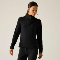 Bluza damska z suwakiem 1/4 Glamourize III Dare 2b. Czarne bluzy damskie Dare 2b, na zimę, bez wzorów, z dzianiny, bez kaptura. Za 119.99 zł.