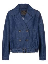 Herrlicher Kurtka dżinsowa "Livana" w kolorze granatowym rozmiar: XL. Niebieskie kurtki damskie Herrlicher, xl, bez wzorów, z bawełny, bez kaptura. Za 217.99 zł.