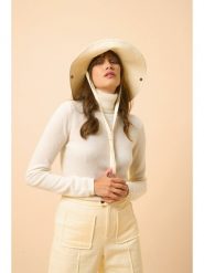 Just Cashmere Kaszmirowy sweter "Ava" w kolorze kremowym rozmiar: XL. Brązowe golfy damskie Just Cashmere, xl, z kaszmiru, bez kołnierzyka. Za 294.92 zł.