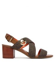 MICHAEL Michael Kors Sandały Vera Flex Mid 40S6VEMS1B Brązowy. Brązowe kozaki damskie MICHAEL Michael Kors, ze skóry, bez obcasa, na słupku, bez zapięcia. Za 739.99 zł.