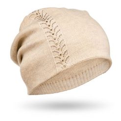 Czapka zimowa Peterson PTN HAT-03 beżowa. Brązowe czapki damskie Peterson, na zimę, bez wzorów, z materiału. Za 50.00 zł.