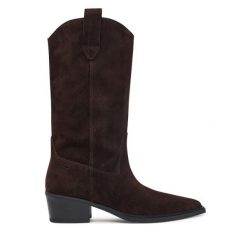 Kowbojki Vagabond Shoemakers. Brązowe botki damskie Vagabond Shoemakers, bez obcasa, na słupku, bez zapięcia. Za 869.99 zł.