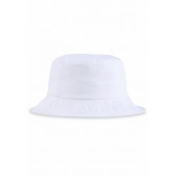 Kapelusz typu bucket z logo No. 1 ESS PUMA White. Białe kapelusze damskie Puma, bez wzorów, klasyczne. Za 99.00 zł.
