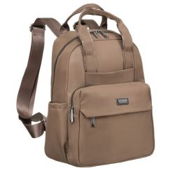Plecak damski Peterson PTN CPY-03 beżowy. Brązowe plecaki Peterson, bez wzorów. Za 99.99 zł.