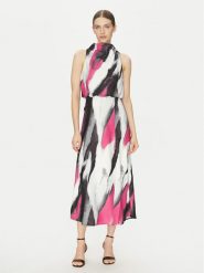 DKNY Sukienka koktajlowa P4JBNZ22 Kolorowy Regular Fit. Sukienki damskie DKNY, bez wzorów, z syntetyku, wizytowe, bez ramiączek. Za 519.99 zł.