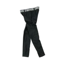 Second life - Legginsy damskie do jogi Gymshark - Jak nowy. Czarne legginsy damskie Gymshark, l, bez wzorów, z materiału. Za 106.46 zł.