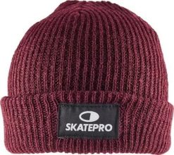 Odzież Beanies unisex SkatePro Czapka Beanie Czapka Beanie - Burgundy. Czerwona czapki damskie SKATEPRO, bez wzorów. Za 75.99 zł.