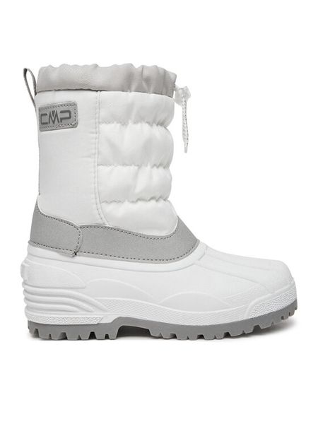 CMP Śniegowce Hanki 3.0 Snow Boots 3Q75674J Biały. Białe kozaki dziewczęce CMP, bez wzorów, z materiału, bez obcasa, bez zapięcia. Za 159.99 zł.