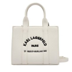Torebka KARL LAGERFELD. Białe torebki klasyczne damskie KARL LAGERFELD, bez dodatków. Za 649.99 zł.