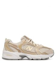New Balance Sneakersy G5303QO Beżowy. Brązowe buty sportowe chłopięce New Balance, z materiału, bez zapięcia. Za 449.99 zł.