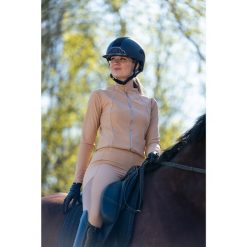 Legginsy summer beżowe Equus Brand. Brązowe legginsy damskie EQUUS BRAND, xs, bez wzorów. Za 199.99 zł.