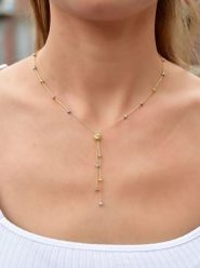 Lodie Silver Srebrny naszyjnik z elementami ozdobnymi - dł. 43 cm rozmiar: onesize. Szare naszyjniki damskie Lodie Silver, srebrne. Za 105.95 zł.