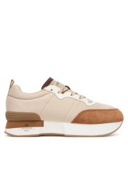 Weekend Max Mara Sneakersy Zambra 2525766014650 Beżowy. Brązowe obuwie sportowe damskie Weekend Max Mara, z materiału, bez zapięcia. Za 879.99 zł.