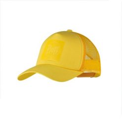 Czapka z daszkiem BUFF TRUCKER CAP. Żółte czapki z daszkiem damskie Buff, bez wzorów. W wyprzedaży za 82.43 zł.