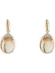 DIAMOND & CO Złote kolczyki-wkrętki "Fanaa" z diamentami rozmiar: onesize. Żółte kolczyki damskie Diamond & Co, z diamentem, złote. Za 1,560.45 zł.