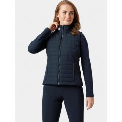 Kamizelka Damska Helly Hansen W Crew Ins 2.0. Niebieskie kamizelki damskie Helly Hansen, bez wzorów, z materiału, bez kaptura. Za 619.00 zł.