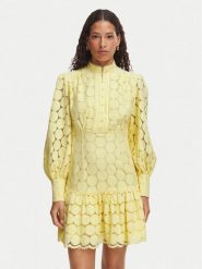 Bardot Sukienka koktajlowa Remy 58421DB7 Żółty jasny Regular Fit. Żółte sukienki damskie Bardot, bez wzorów, z bawełny, wizytowe, bez ramiączek. Za 749.99 zł.