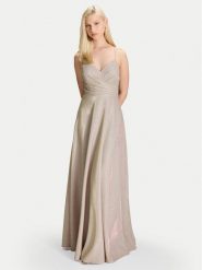 Hey Kyla Sukienka wieczorowa 5AK044HK Złoty Regular Fit. Żółte sukienki damskie Hey Kyla, bez wzorów, z syntetyku, wizytowe, bez ramiączek. Za 1,019.00 zł.