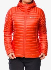 Kurtka puchowa damska Montane Anti-Freeze Lite Hoodie. Czerwone kurtki damskie Montane, m, bez wzorów, z puchu, bez kaptura. Za 889.95 zł.