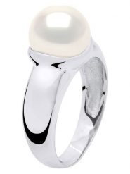 Pearline Srebrny pierścionek z perłą rozmiar: 52. Białe pierścionki damskie Pearline, z perłą, srebrne. Za 413.99 zł.